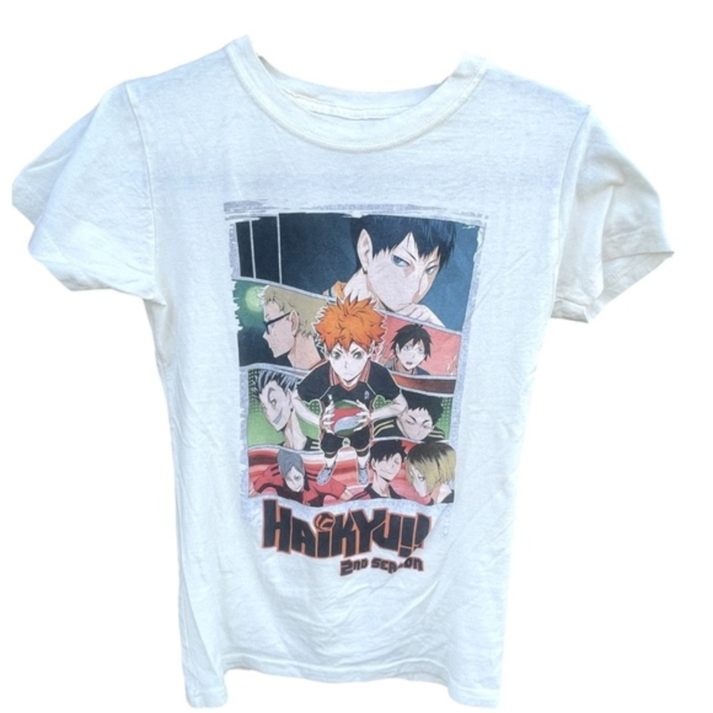 Haikyu! Light Cream Color, Size Medium, Second Season Ladies Tshirt‎